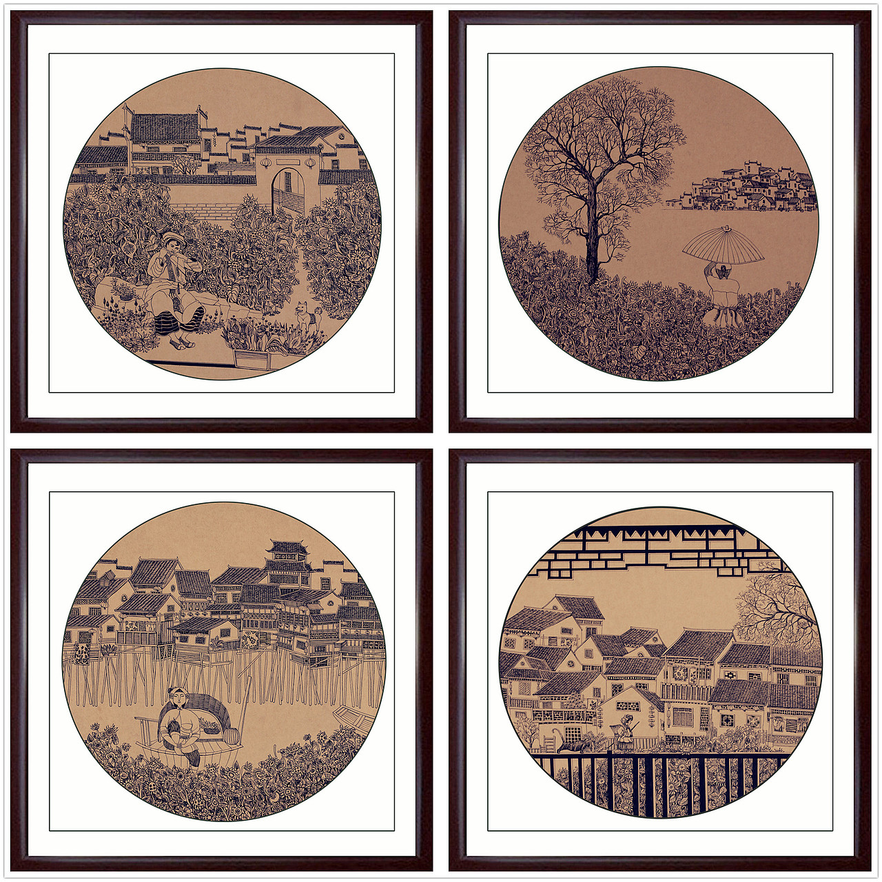《梦古城》装饰画 湖北理工学院 #青春答卷2014#（图ZMTcwMTE2MDg=） - 绘画 - 站酷设计师张沫沫1992原创素材 - 站酷ZCOOL