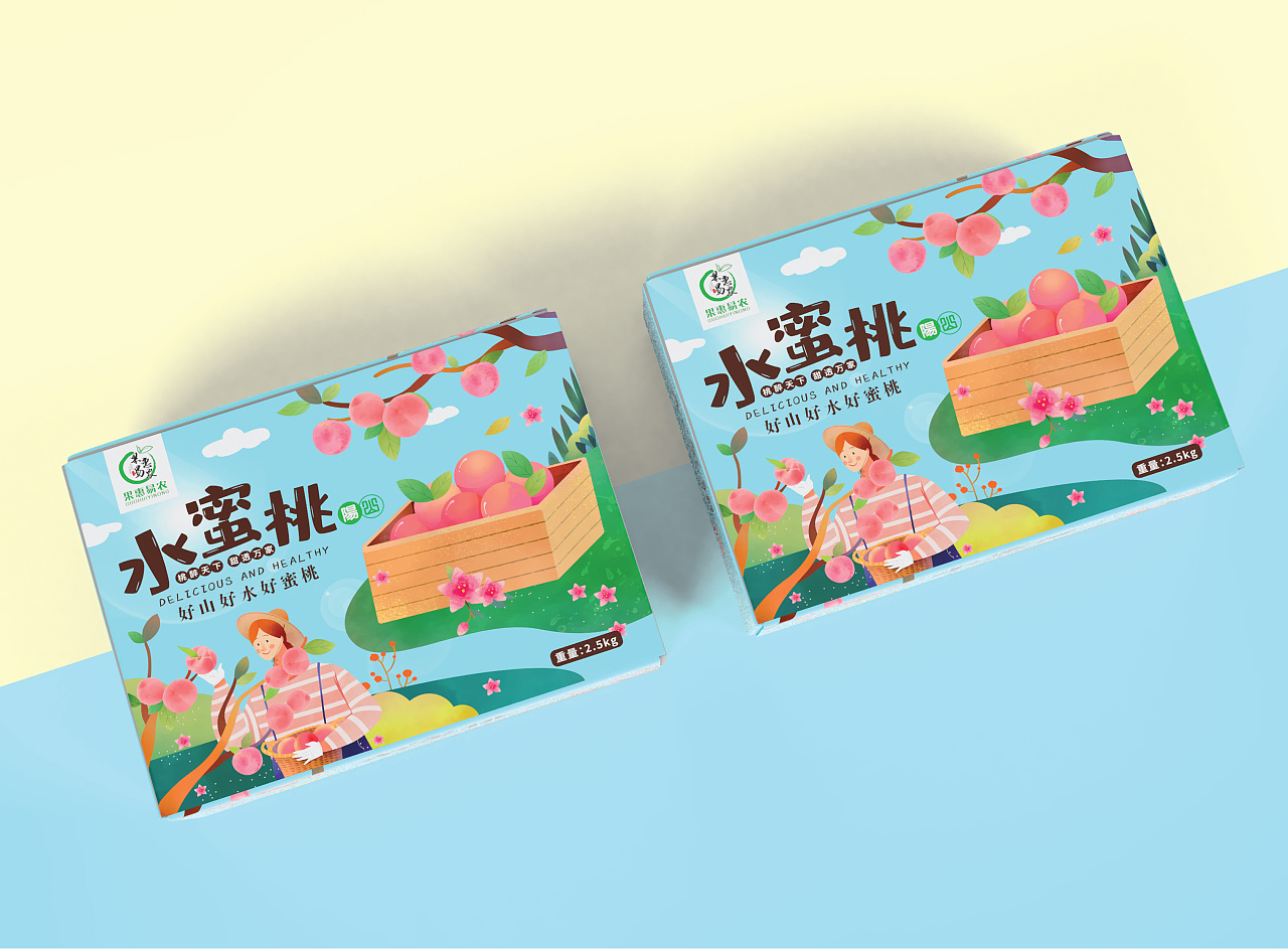水蜜桃包装设计方案