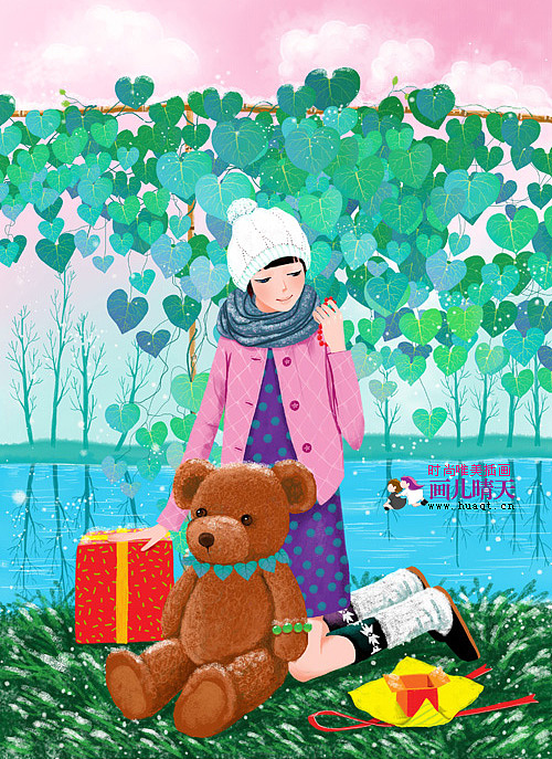 画儿晴天唯美插画-N多插图庆圣诞，迎元旦（图ZMjA4MzE0NA==） - 创作习作 - 站酷设计师画儿晴天原创素材 - 站酷ZCOOL