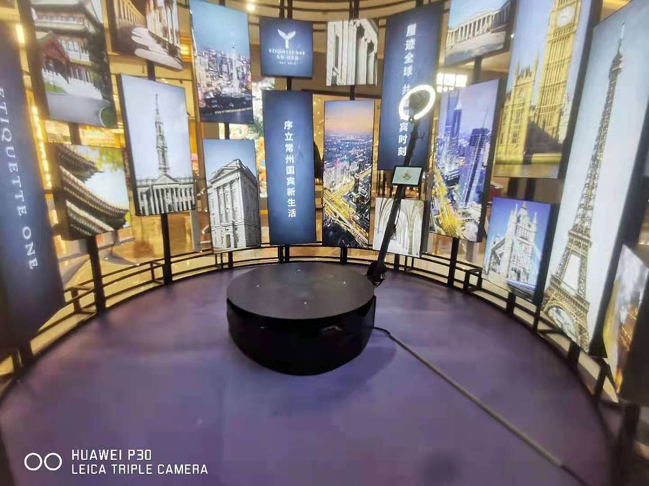 360旋转升格拍照电动旋转自拍设备