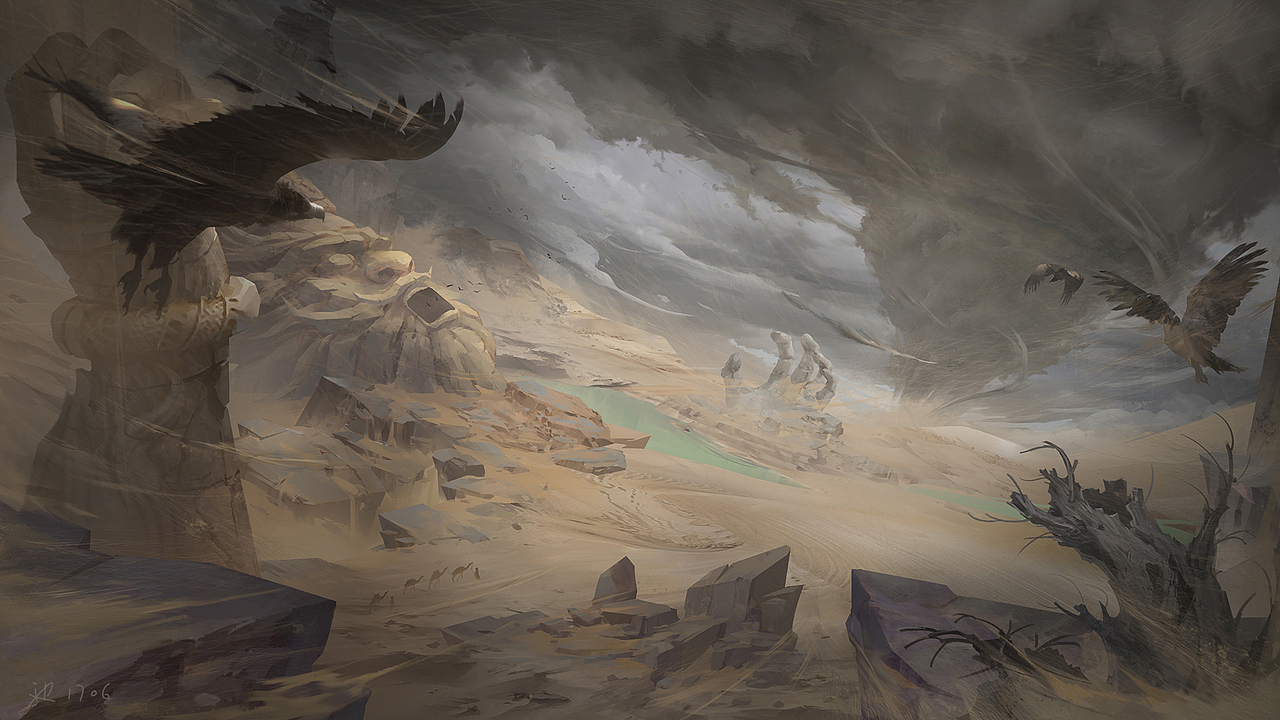 流沙河（图ZMTEyNzM1NzU2） - 商业插画 - 站酷设计师池佬原创素材 - 站酷ZCOOL