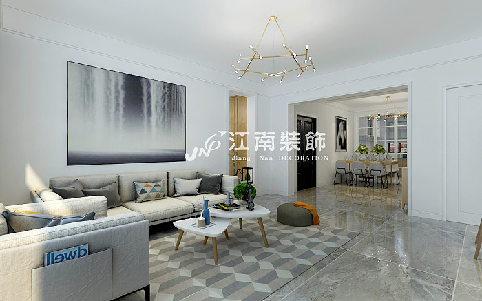 哈尔滨江南装饰公司外滩首付北欧风格装修效果图