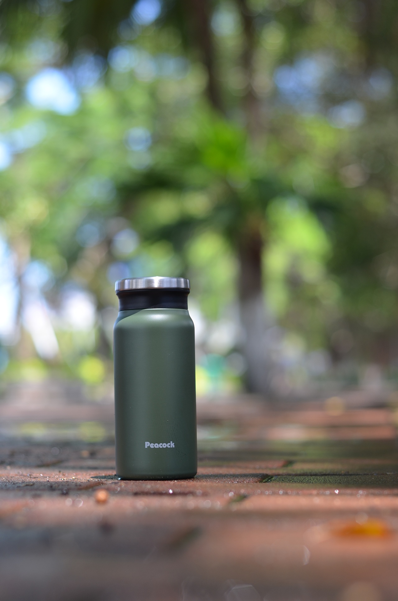 孔雀杯 保温杯静物拍摄