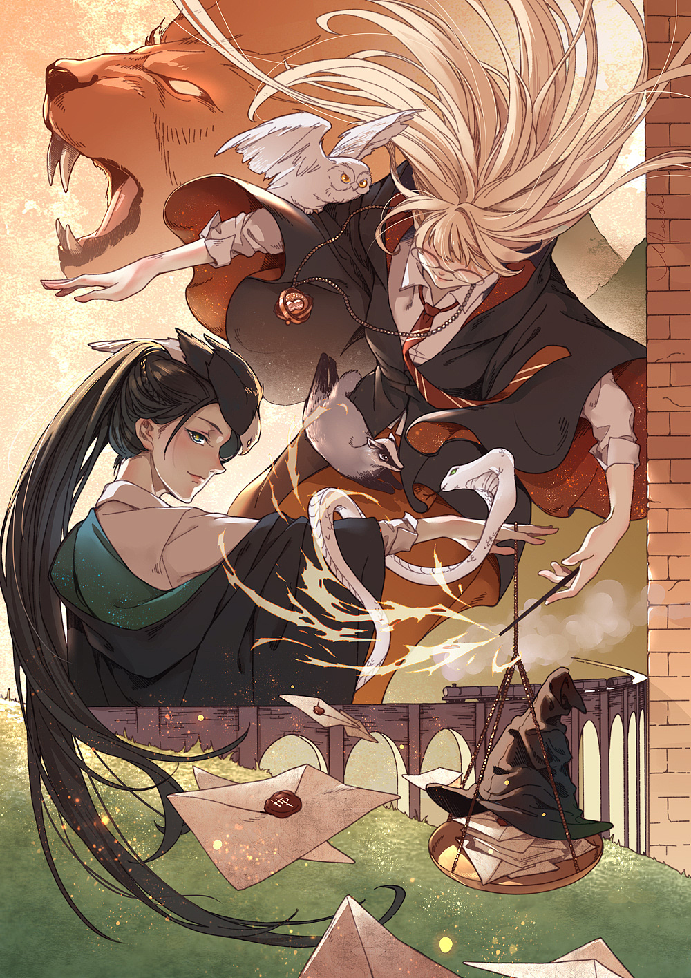 霍格沃茨印象（图ZMTY3MDQwMTMy） - 创作习作 - 站酷设计师诗棠_MiRanda原创素材 - 站酷ZCOOL