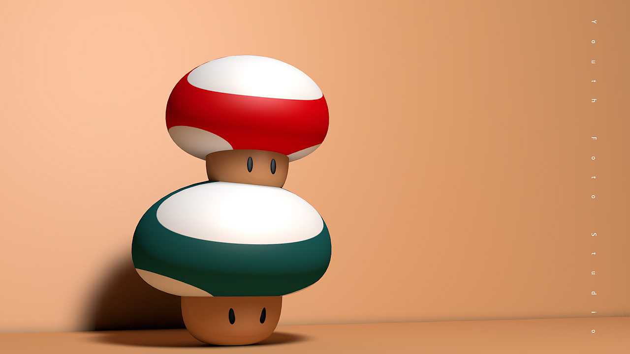 C4D习作-蘑菇头（图ZMTc2OTUzNzM2） - 场景 - 站酷设计师周世鑫原创素材 - 站酷ZCOOL