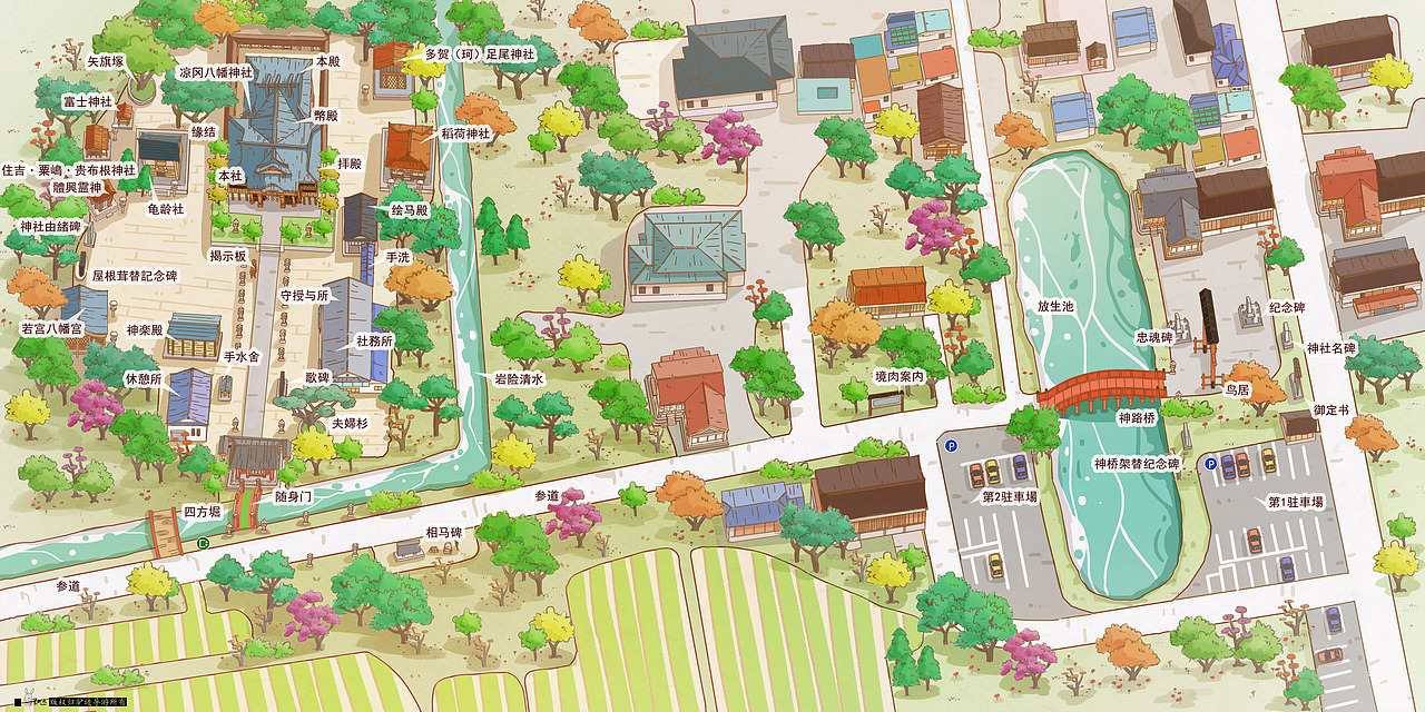 手绘地图（图ZMTY1MDQ5NTU2） - 商业插画 - 站酷设计师温吞李先生原创素材 - 站酷ZCOOL