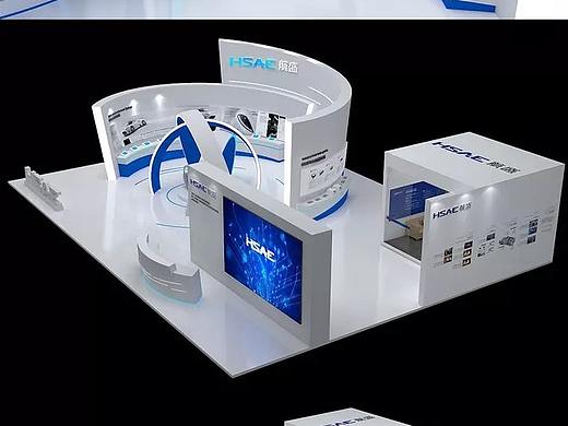 独特造型展位设计  3D效果图设计
