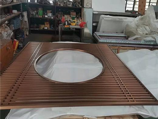 别墅满焊不锈钢玫瑰金屏风