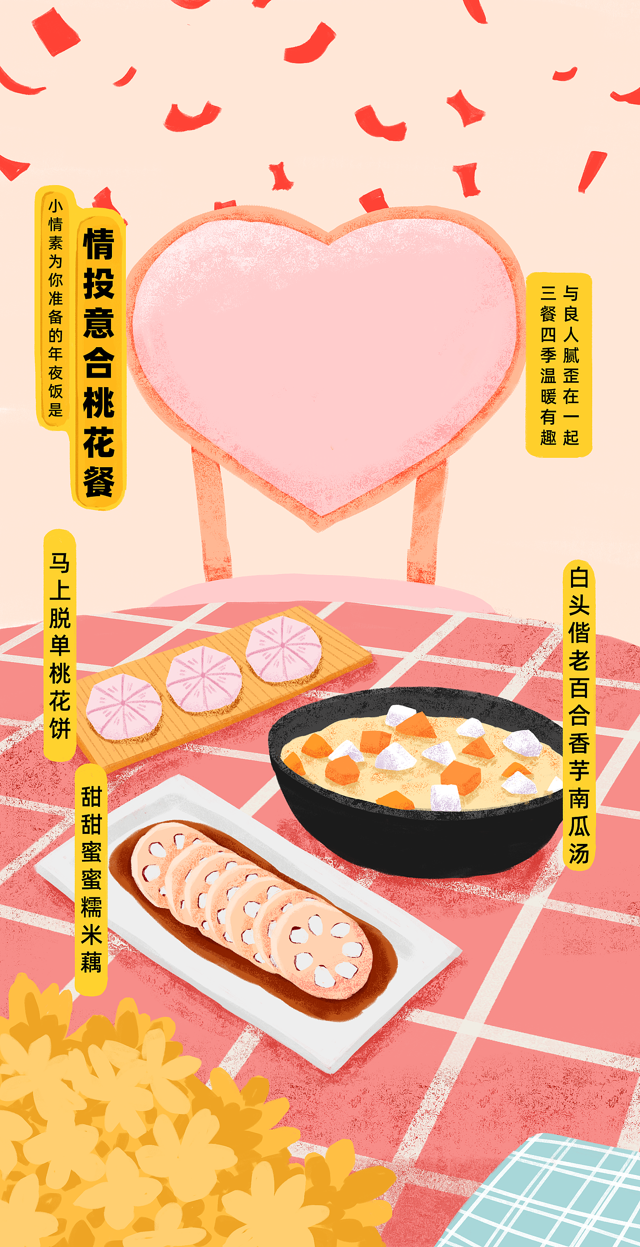 春节抽签类H5-抽取你的幸运年夜饭（图ZMTk3NTg1MzA4） - 商业插画 - 站酷设计师青蘋白原创素材 - 站酷ZCOOL