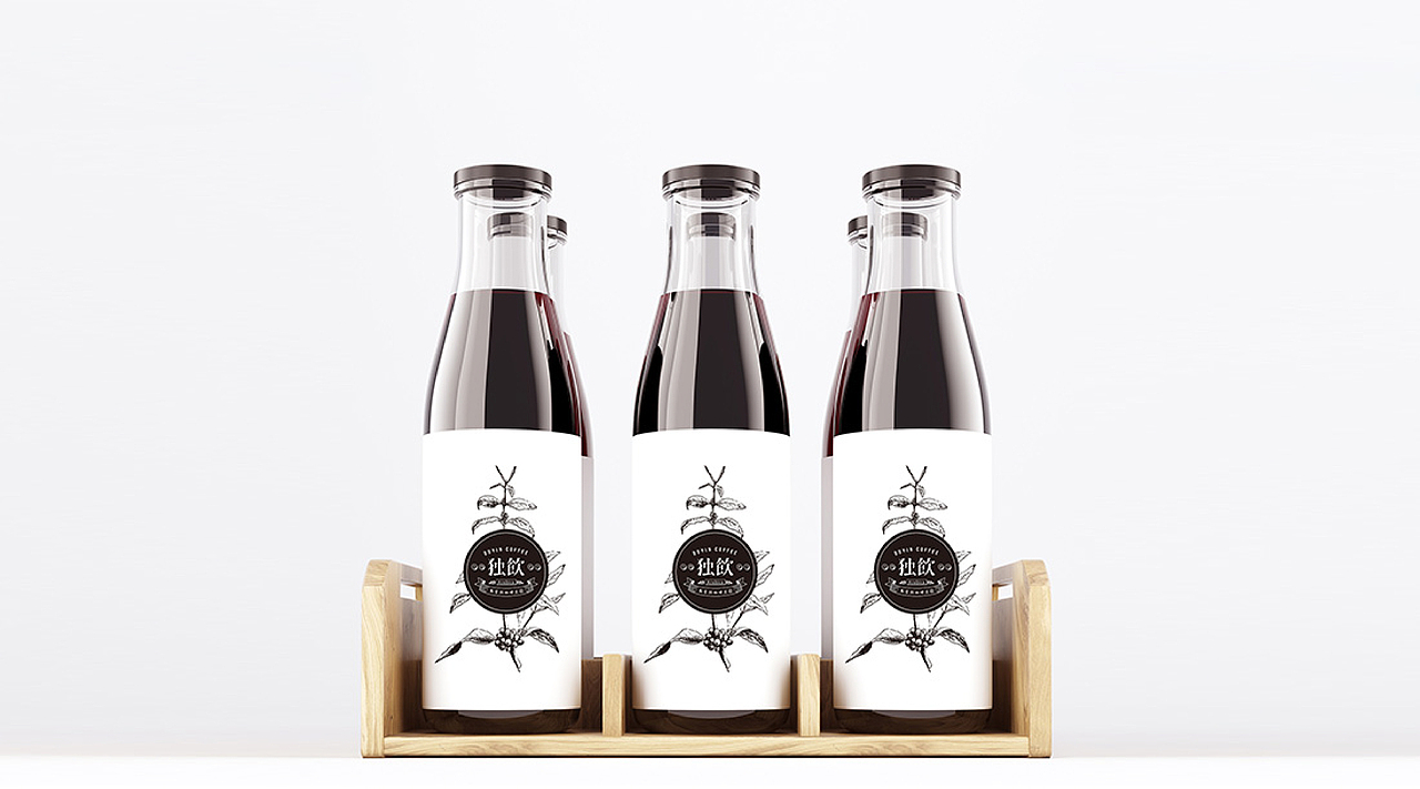 独饮咖啡品牌LOGO设计（图ZODQyMDY0ODA=） - Logo - 站酷设计师升哥玩设计原创素材 - 站酷ZCOOL