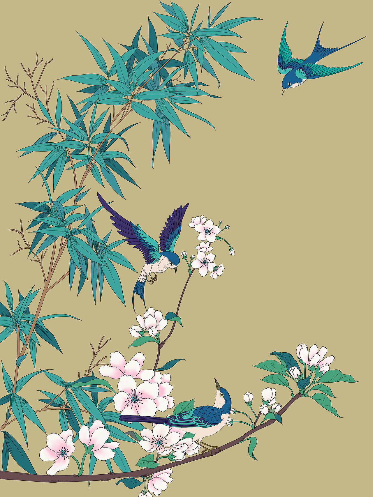 国风节气-春分（图ZMzM0NjUzNDI0） - 艺术插画 - 站酷设计师王然君原创素材 - 站酷ZCOOL