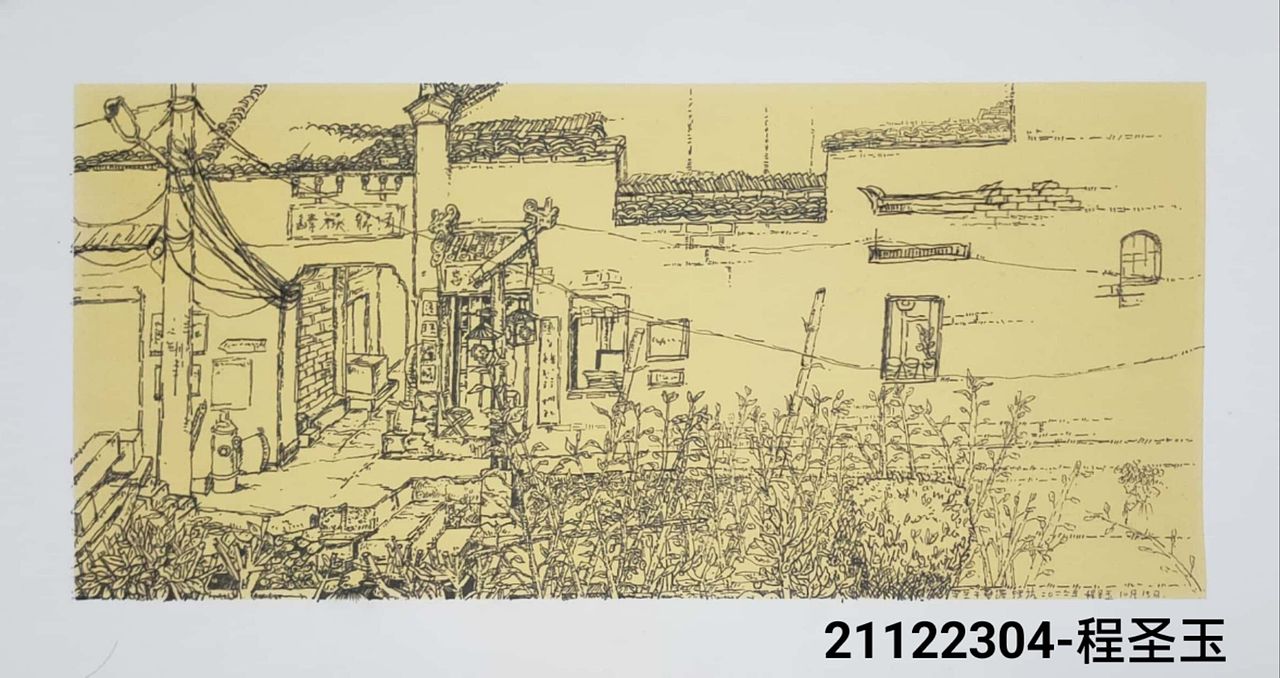 手绘(黑白装饰画,速写)