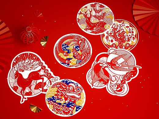 花样焕新 | 新年窗花静电贴