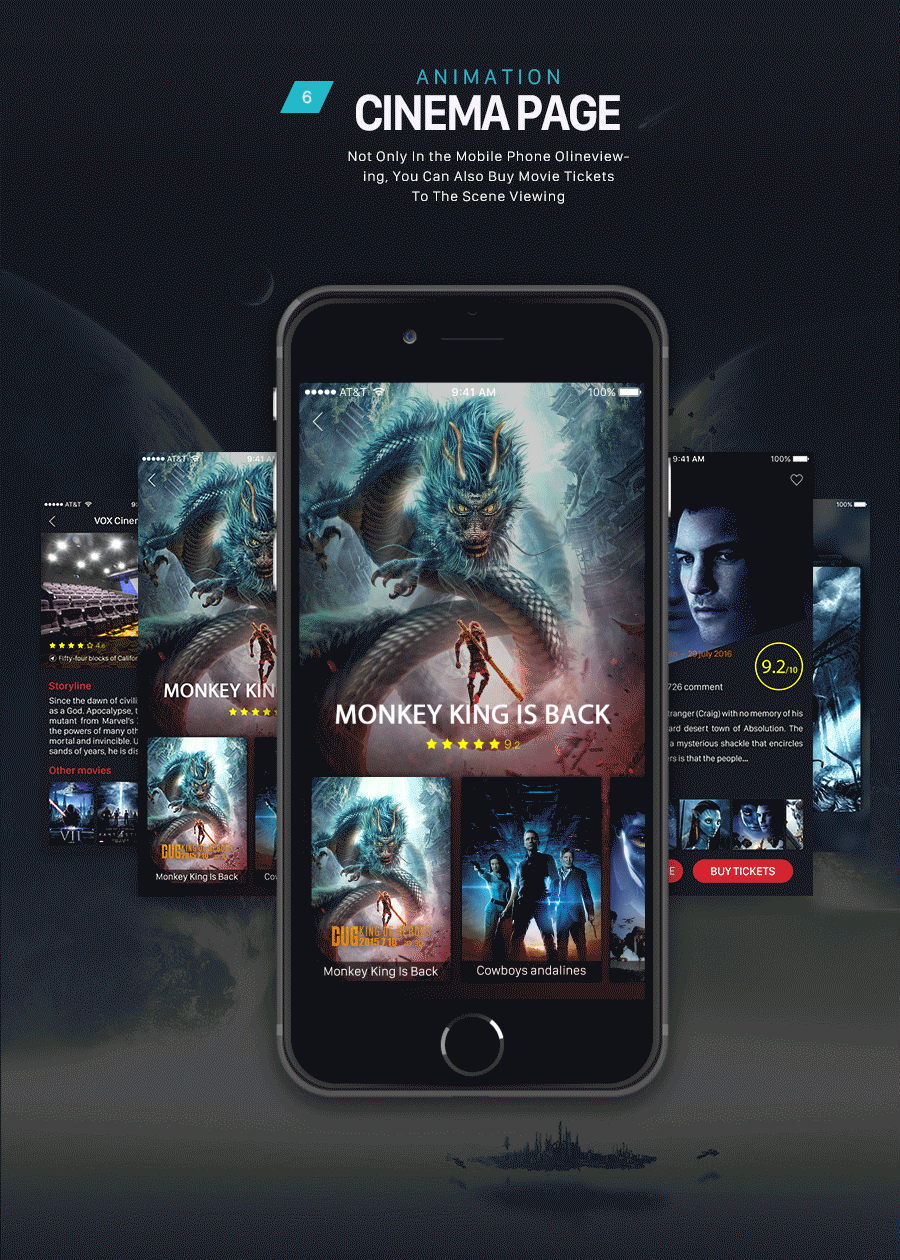 AirPlay私人影院APP(图ZNjk0Mjk0NjQ=) - APP界面 - 站酷设计师双椒鱼原创素材 - 站酷ZCOOL