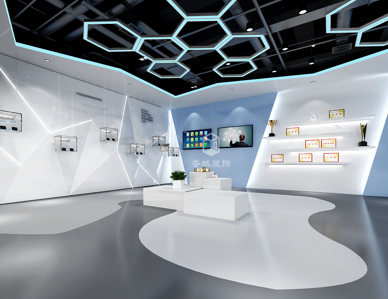 办公室设计(承接室内施工图效果图制作)