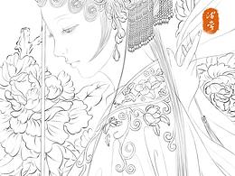 板绘古风插画