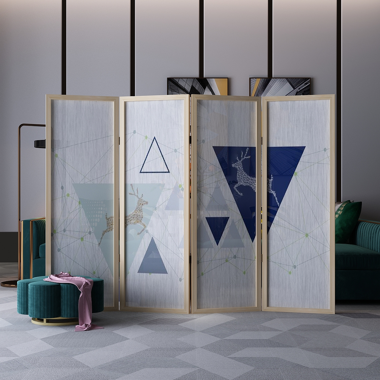 3D屏风渲染赏析