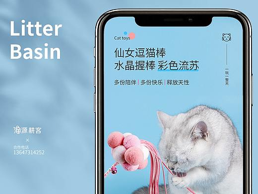 宠物玩具详情-仙女逗猫棒