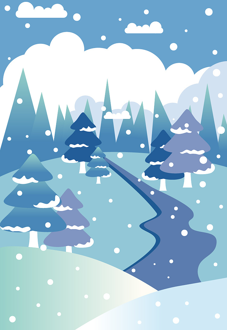 下雪小插画合辑