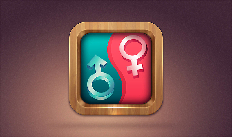 原创生男生女icon设计