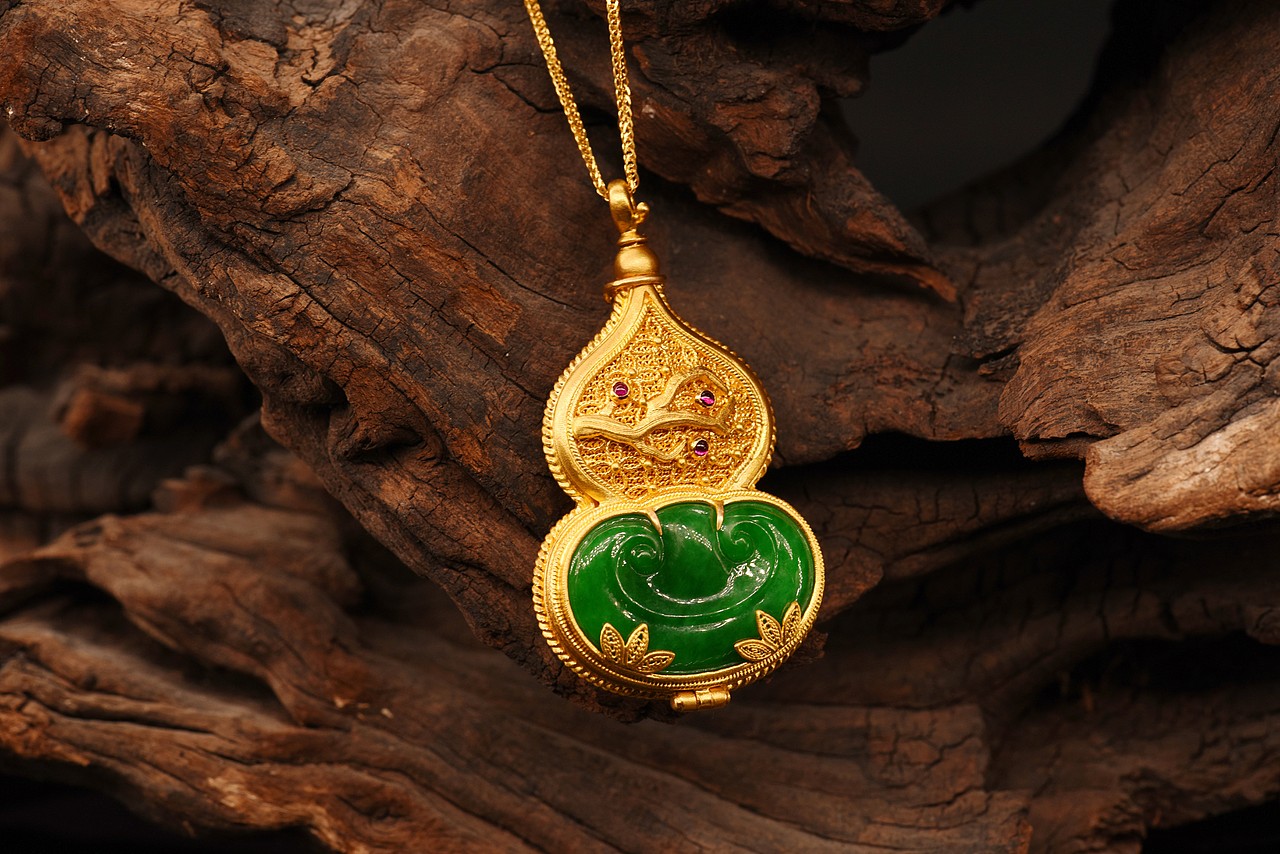 惊艳到大家的一组花丝镶嵌技艺首饰|摄影|产品摄影|琳朝珠宝_原创作品