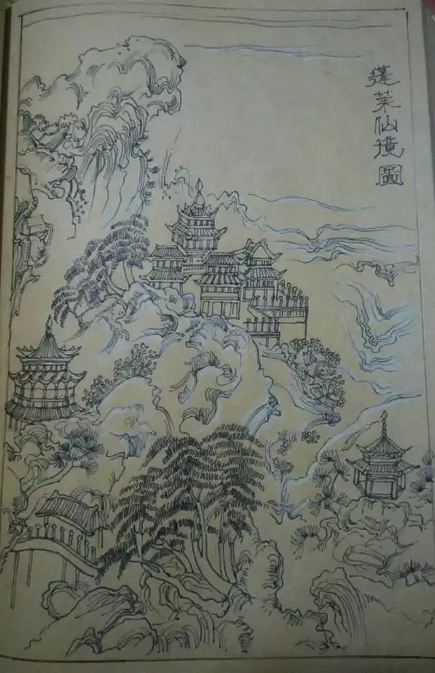 线稿篇——工笔山水（图ZMzI1ODUyMjg=） - 绘画 - 站酷设计师南岩逸士原创素材 - 站酷ZCOOL
