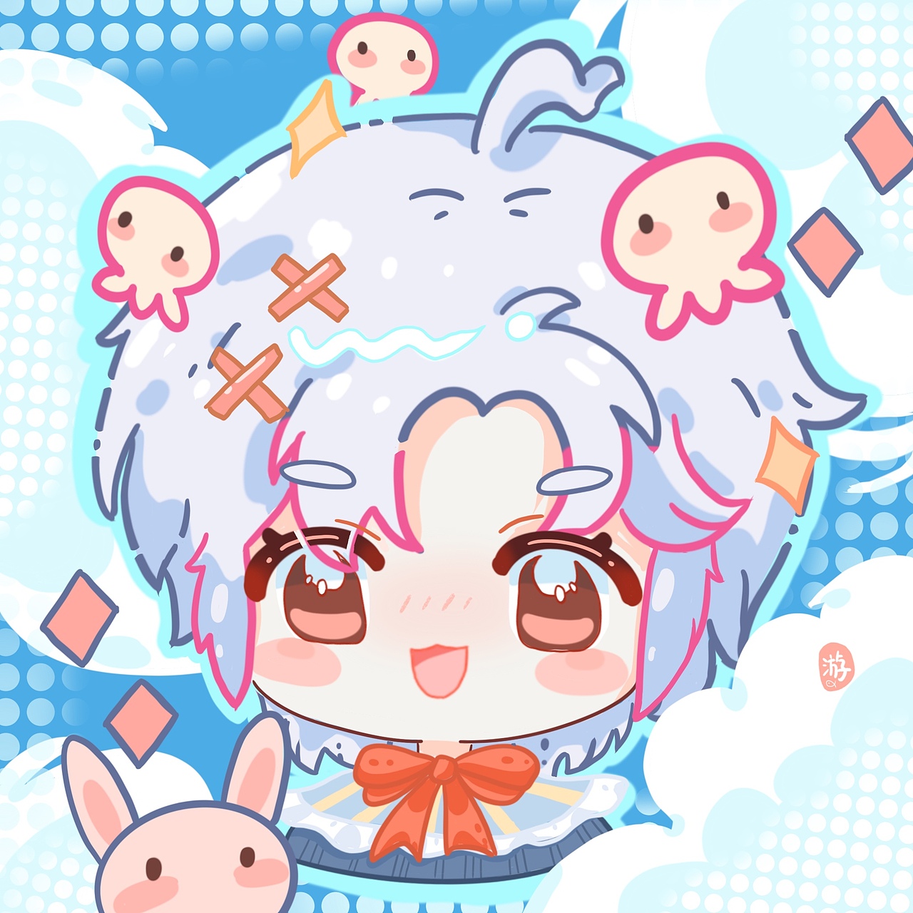 最近画的小头像,喜欢可点赞自取