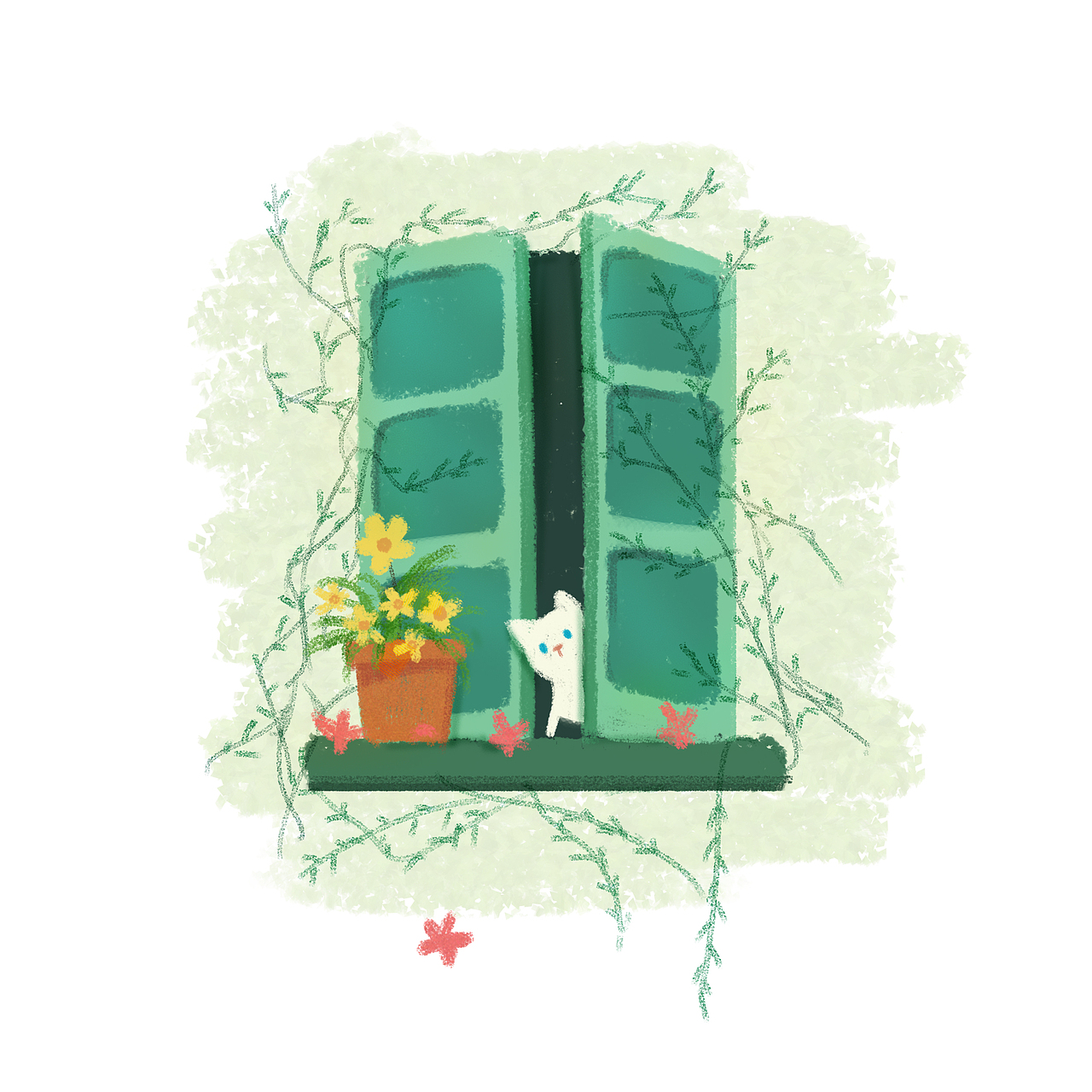 365日绘（窗户系列）（图ZNjE5NjU4NTY=） - 创作习作 - 站酷设计师比格招HUHV原创素材 - 站酷ZCOOL