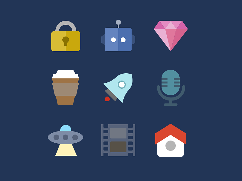 臨摹練習(xí)作品-圖標(biāo)繪制（圖ZMTc3MjY3NjA4） - 圖標(biāo) - 站酷設(shè)計師趙念七原創(chuàng)素材 - 站酷ZCOOL