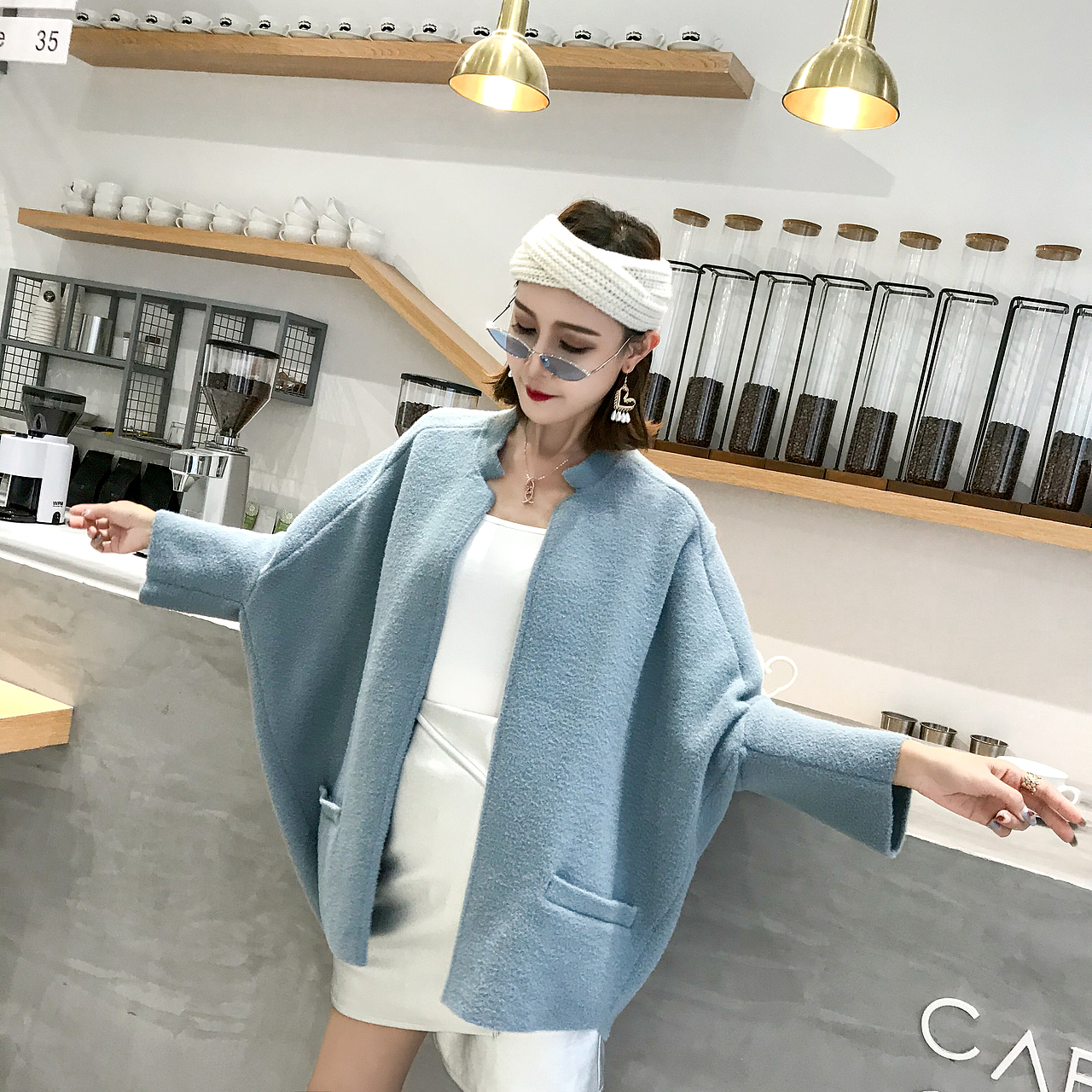 朋盛传媒-瑶瑶毛呢外套拍摄 淘宝拍摄