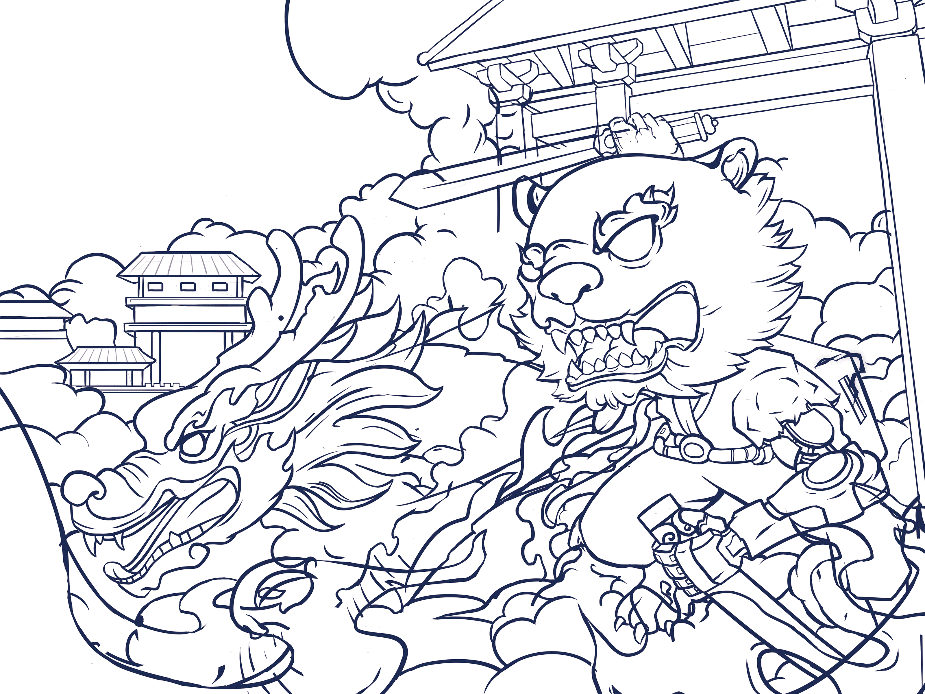 王者之势 龙腾虎跃# 站酷 x 比亚迪 |龙虎并行