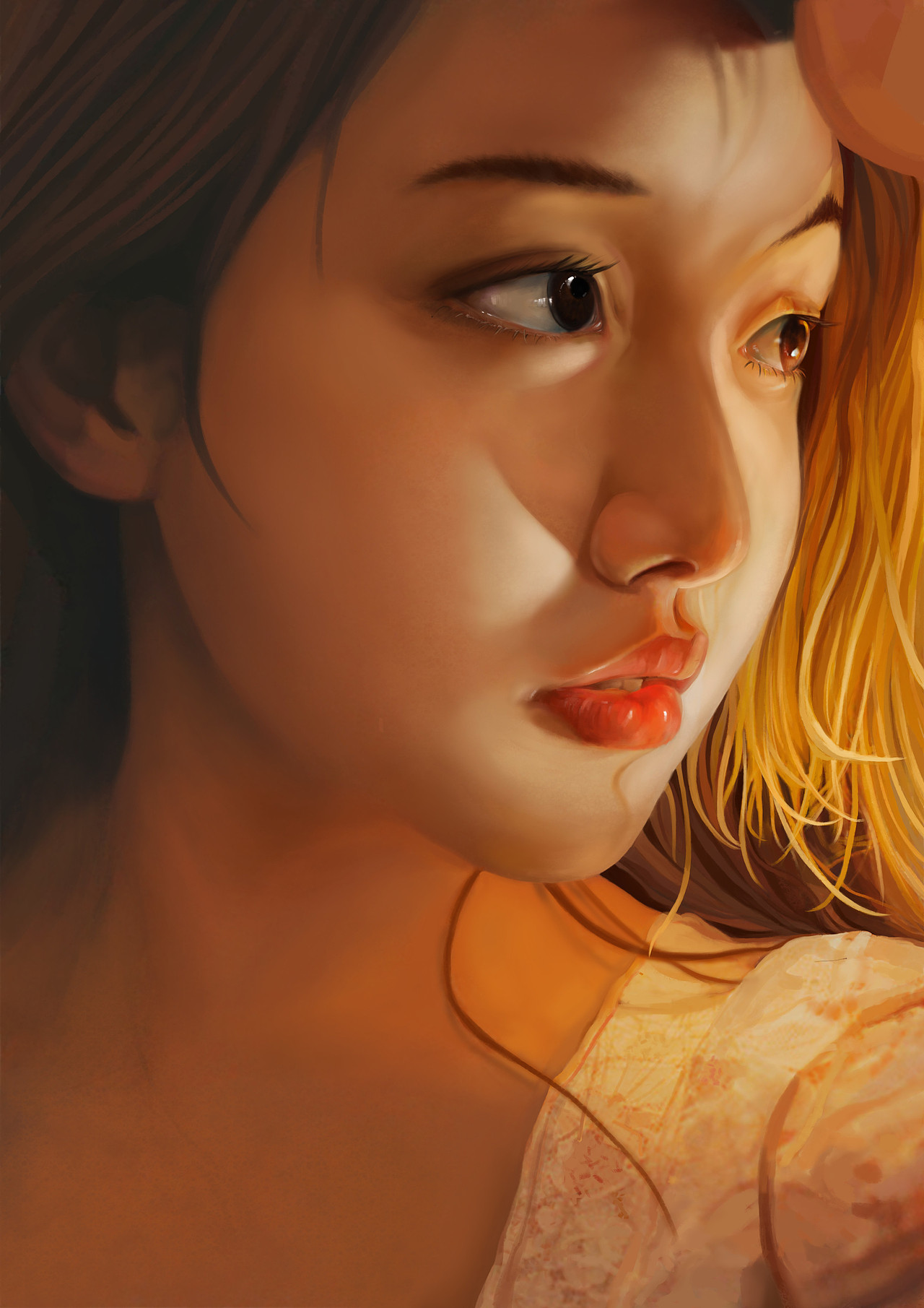 色彩肖像插画表现