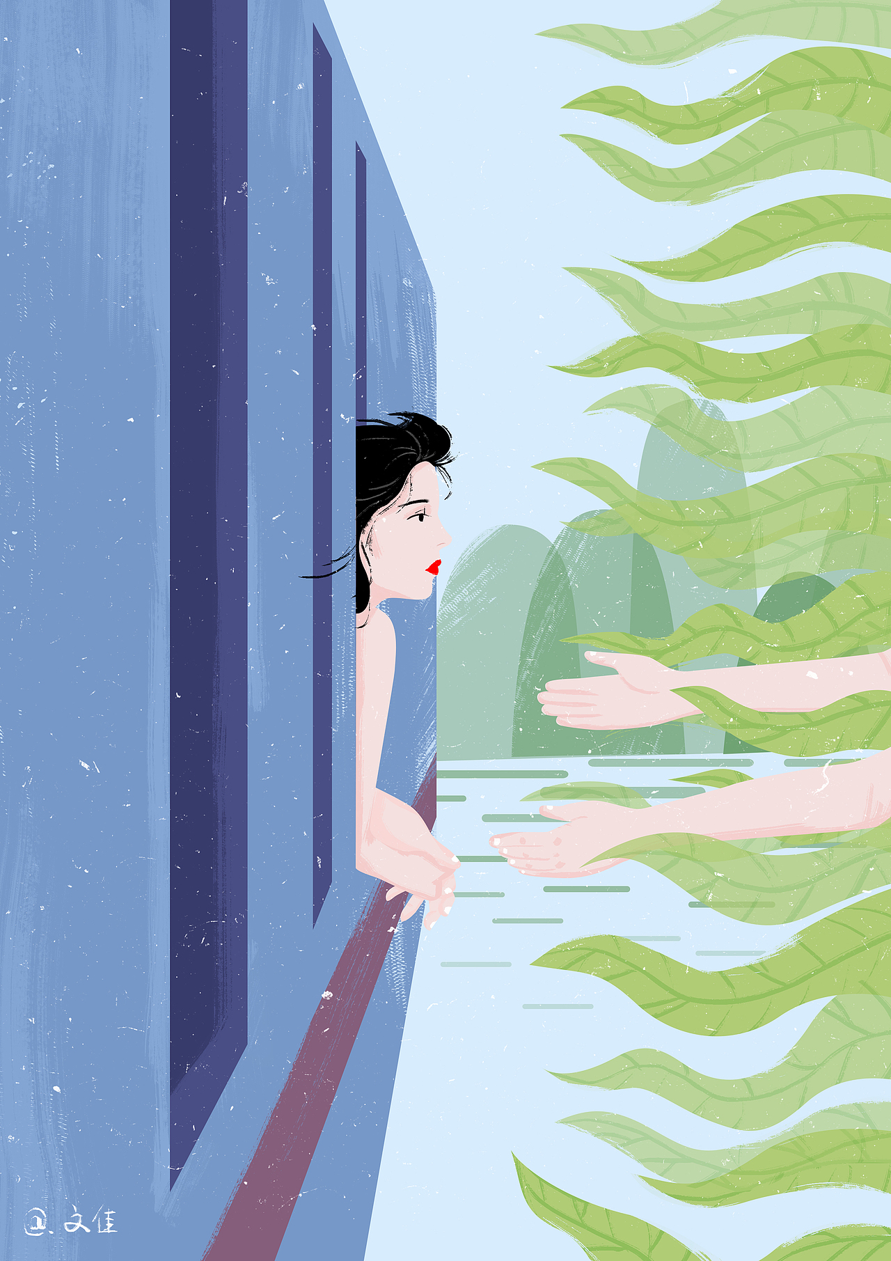 嗨！旧画（图ZMTA1MzEwMzg0） - 创作习作 - 站酷设计师食草少女原创素材 - 站酷ZCOOL