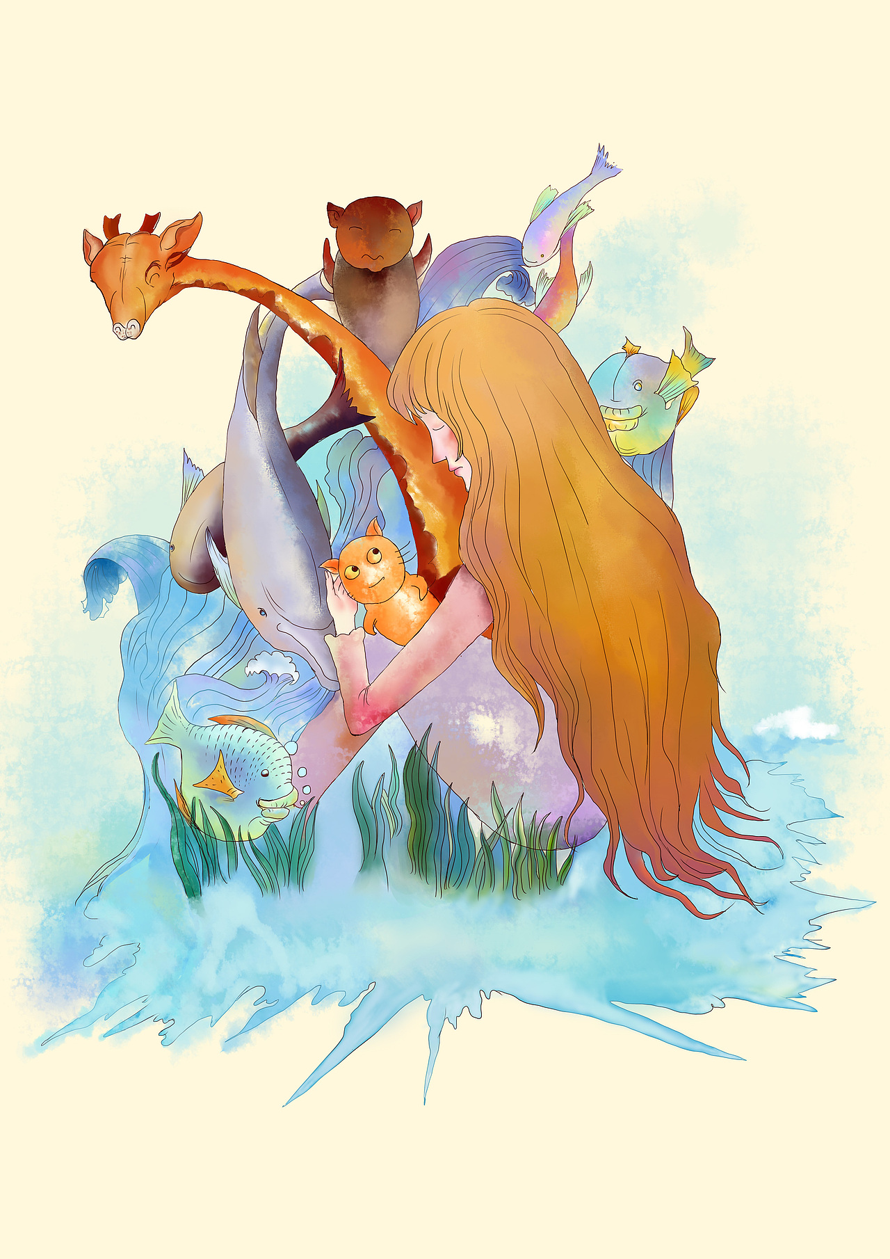 女孩之梦（图ZMTU3Mjk1ODQ=） - 商业插画 - 站酷设计师三三总原创素材 - 站酷ZCOOL