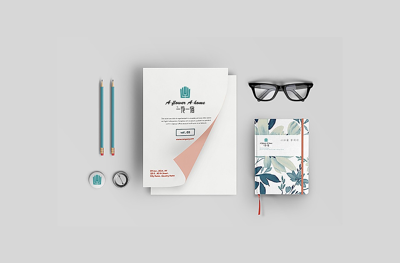 一花一宿 精品酒店（图ZMTAwMjIxMzQ0） - Logo - 站酷设计师一颦淺笑原创素材 - 站酷ZCOOL