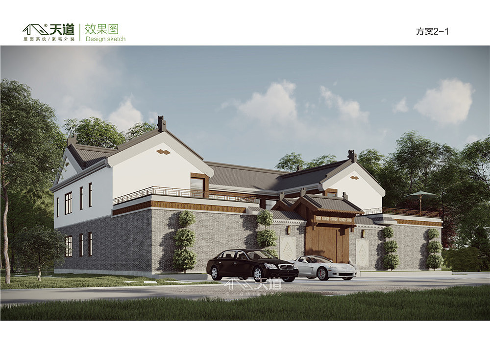 北京别墅屋面外墙翻新案例|杨镇民宿（个人住宅）（图ZMjUyMDAxNzUy） - 建筑设计 - 站酷设计师别墅装配师原创素材 - 站酷ZCOOL