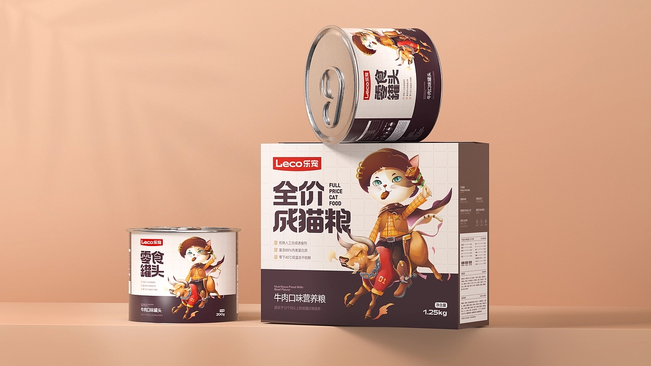 乐宠猫粮包装设计