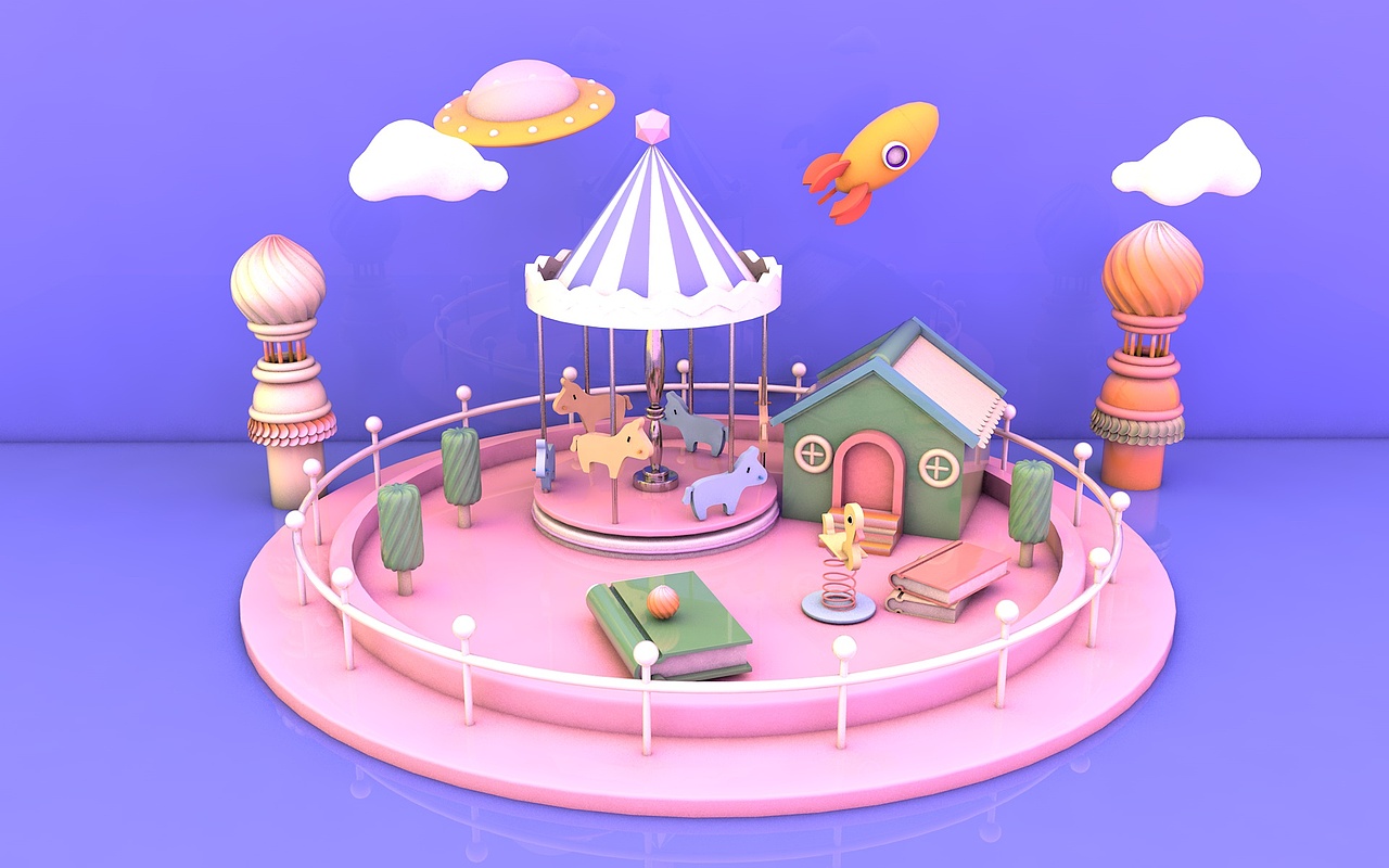 C4D场景渲染练习（图ZMTkzNDIwNTg4） - 建筑/空间 - 站酷设计师布吉少年原创素材 - 站酷ZCOOL