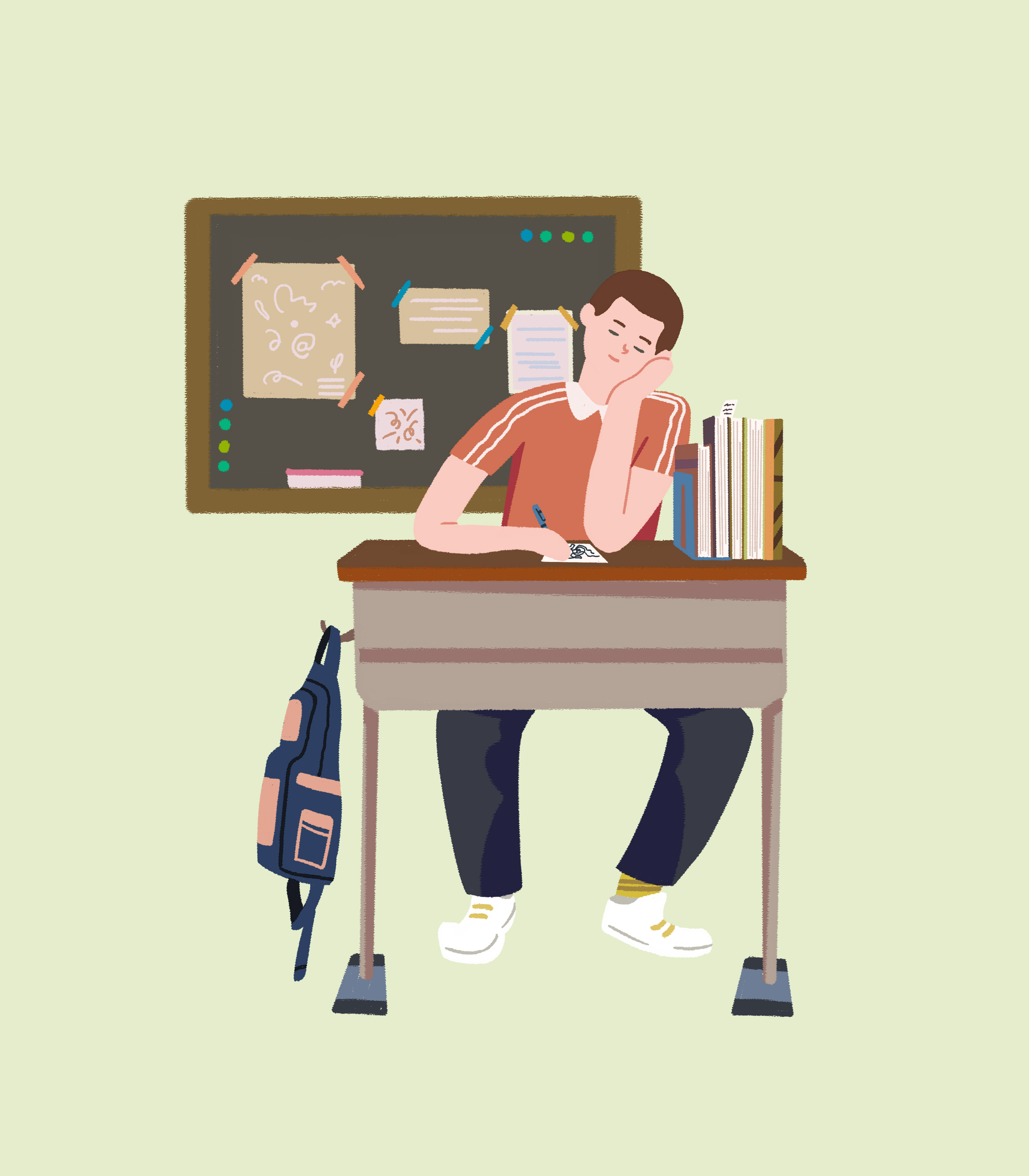 高中时光|插画|商业插画|厚华hhh - 原创作品 - 站酷 (zcool)