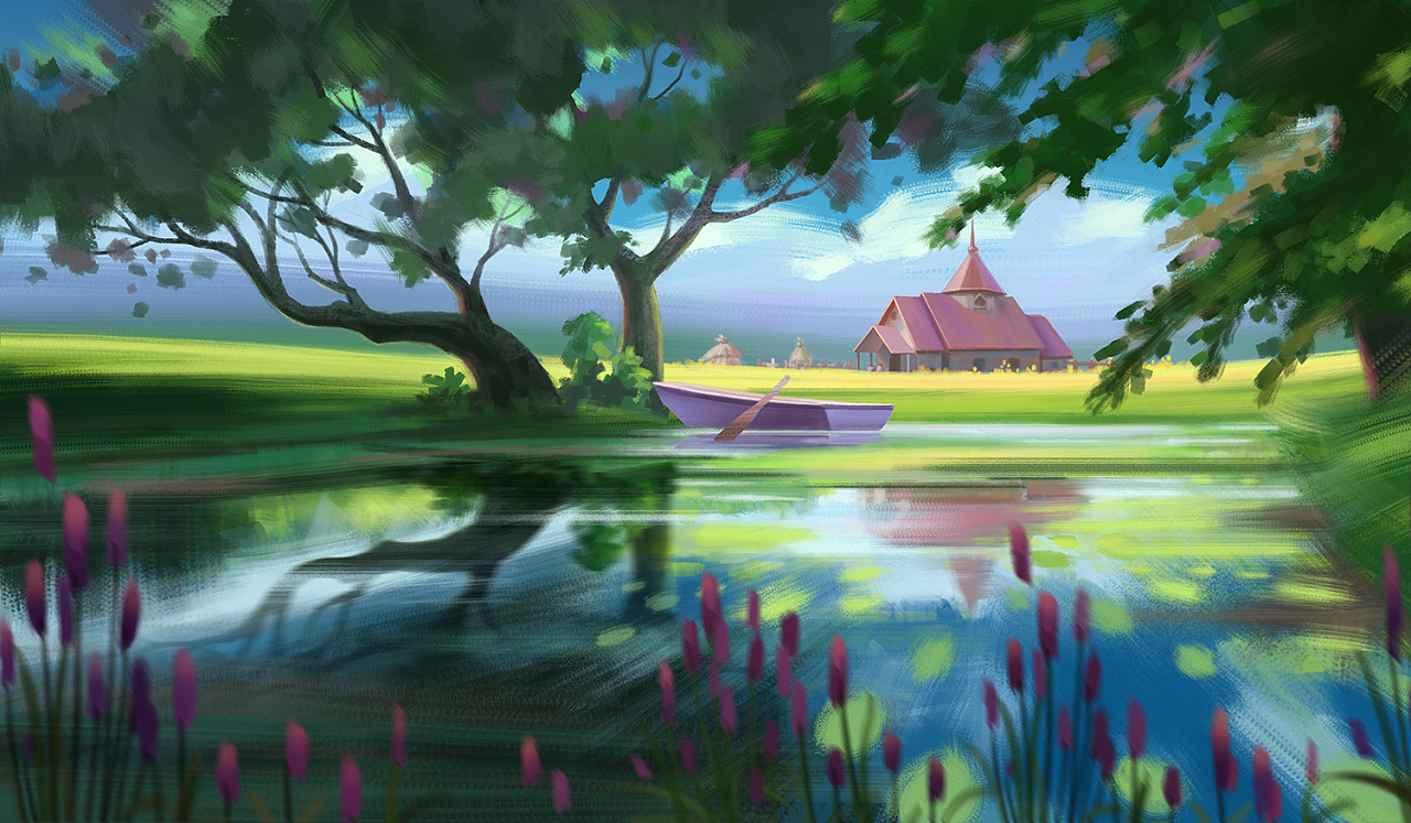 一些场景色彩小稿