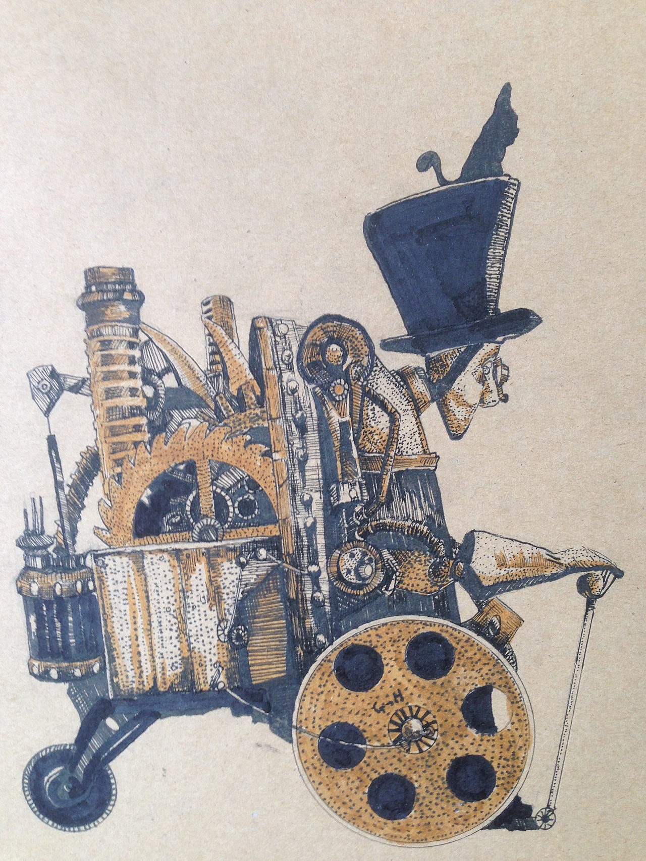 蒸汽朋克|插画|艺术插画|黄瓜小菊花_原创作品-站酷zcool