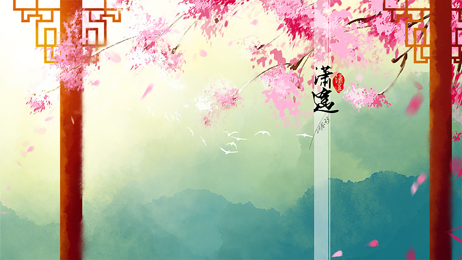 3张古风意境风景|插画|商业插画|易水潇遥 - 原创作品 - 站酷 (zcool)