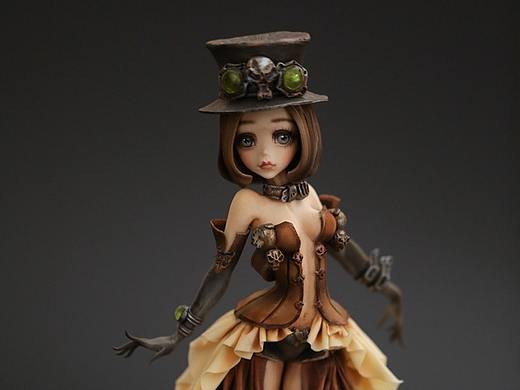朋克风翻糖人偶作品，媲美手办的翻糖蛋糕