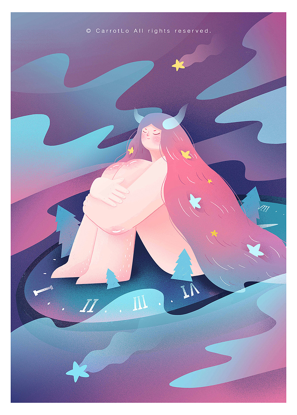 时间妖精（图ZMjMxMTQ2MzY4） - 创作习作 - 站酷设计师CarrotLo原创素材 - 站酷ZCOOL