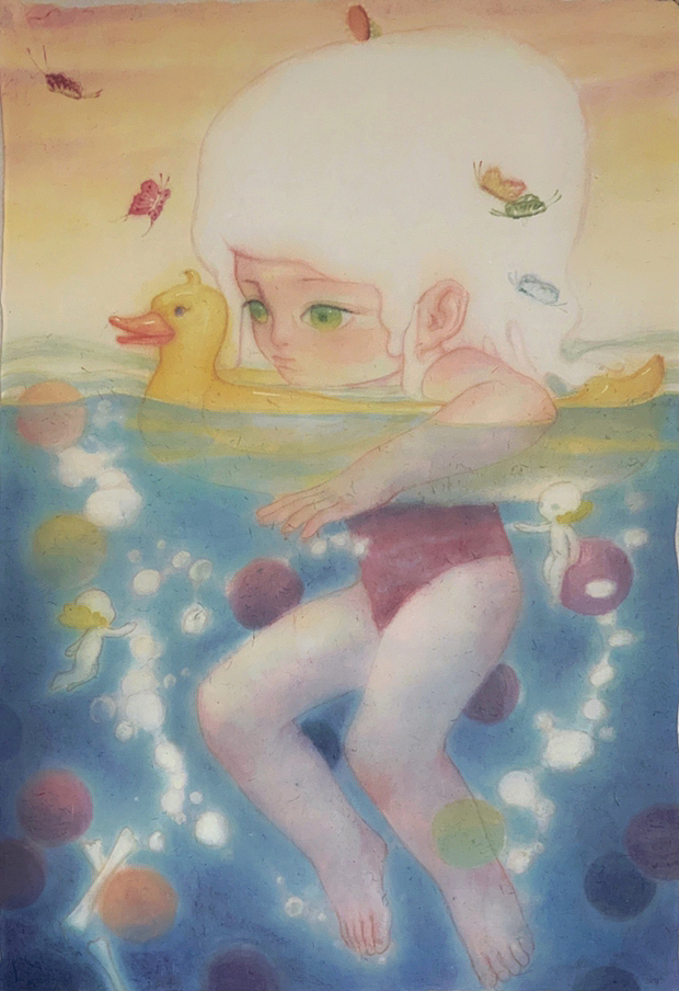 水墨原创-花溶的人生游乐场（图ZMzIxMTQ5NjQ0） - 艺术插画 - 站酷设计师海雄的画原创素材 - 站酷ZCOOL