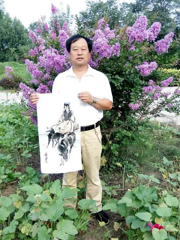 书画家吴俊彬作品被星光大道冠军蔺鲜鲜收藏