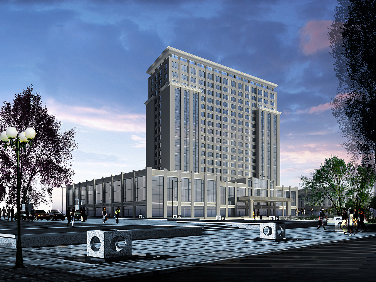 建筑大厦大楼背景大图BANNER图公司简介背景