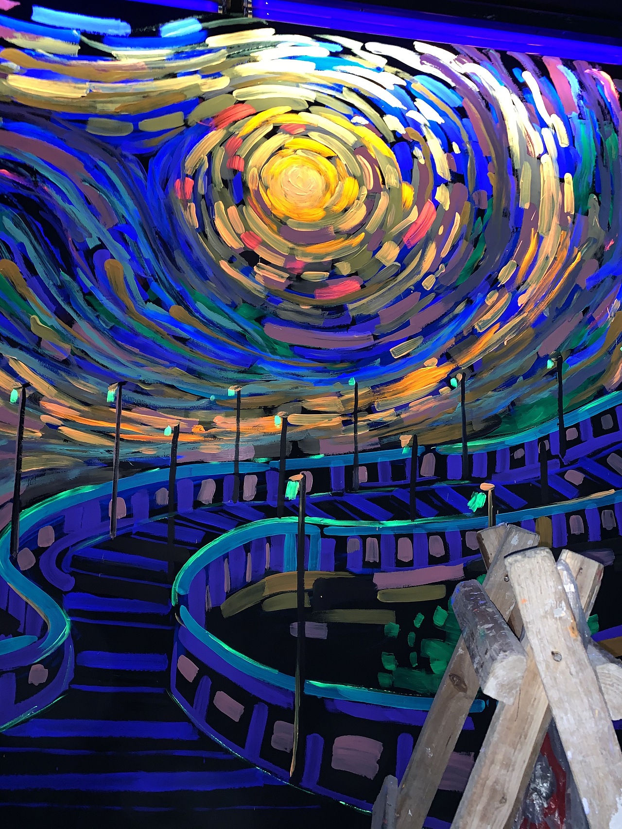 荧光画,银河星空|插画|艺术插画|兰花指彩绘 - 原创作品 - 站酷 (zcoo