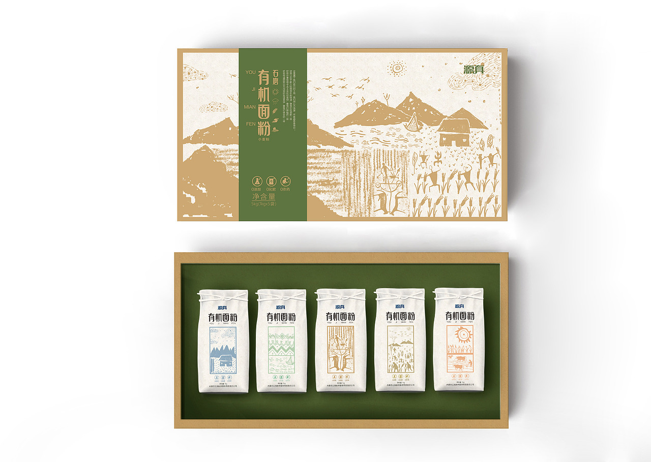 有机面粉包装设计