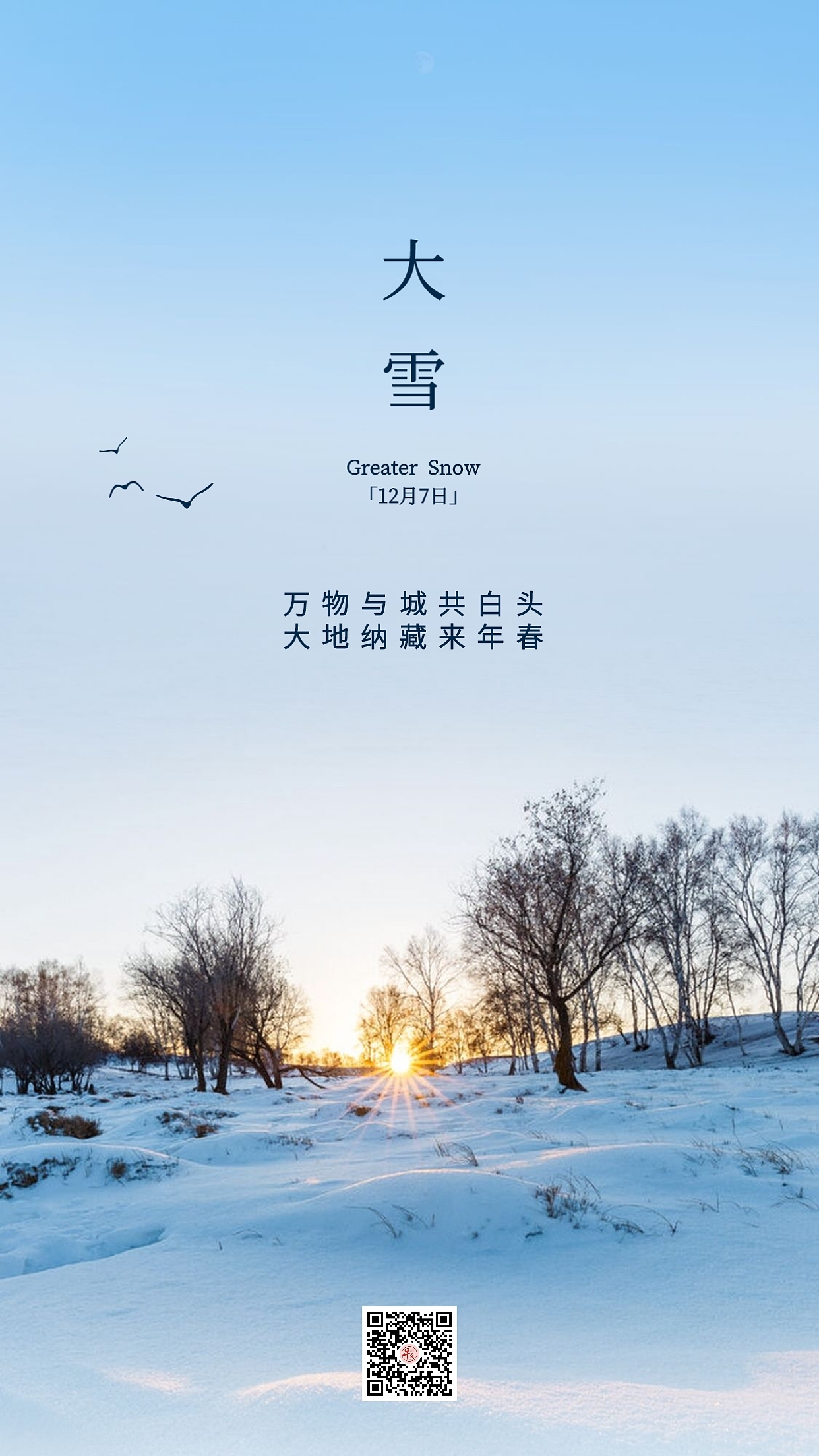 二十四节气【大雪】海报